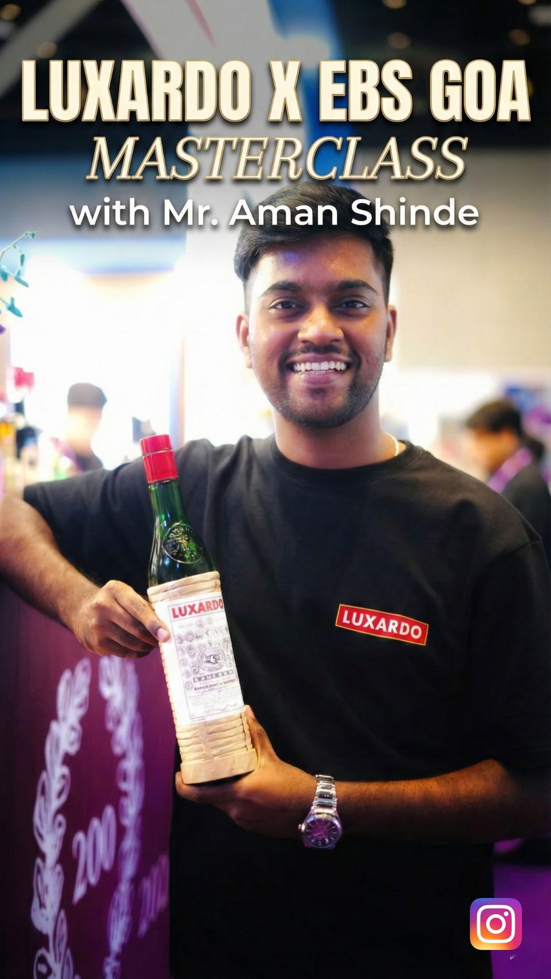 Luxardo and EBS Goa - Masterclass with Mr Aman Shinde